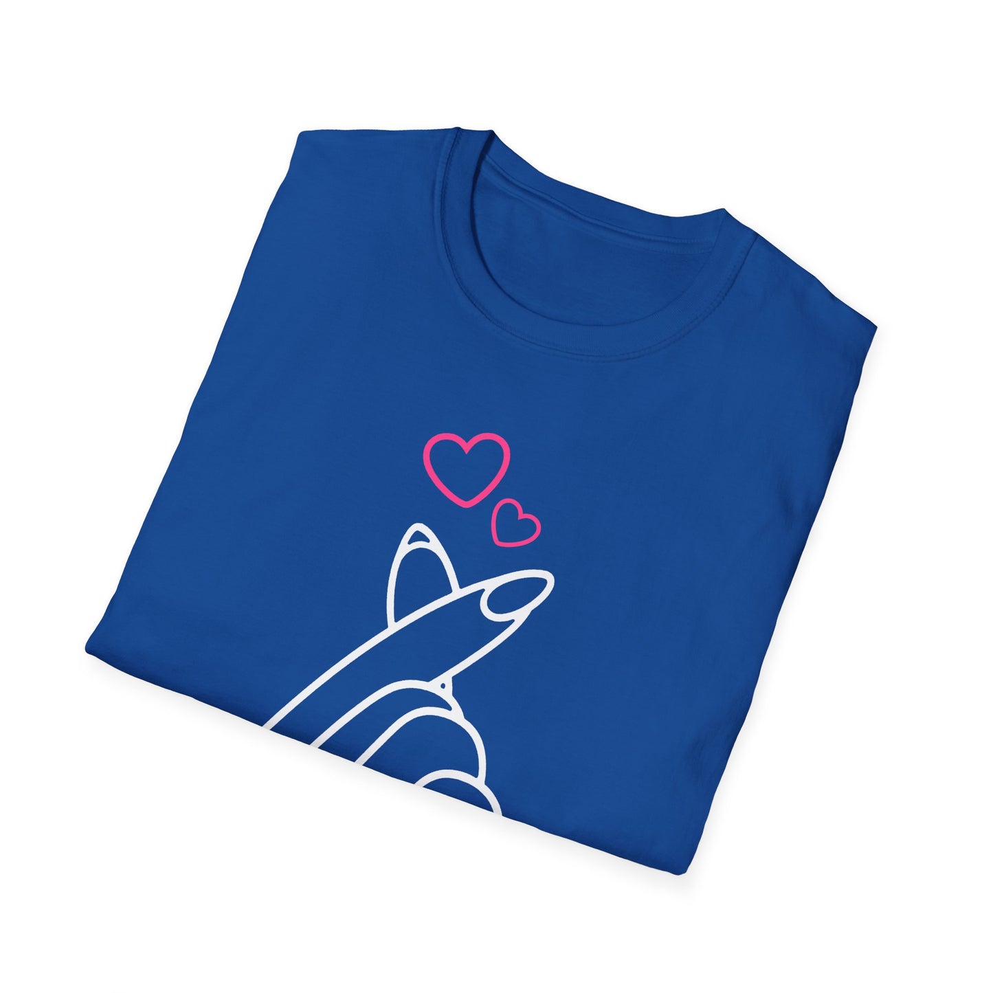 Cute Heart Gesture Unisex T-Shirt - Perfect for Friends, Love, and Everyday Wear