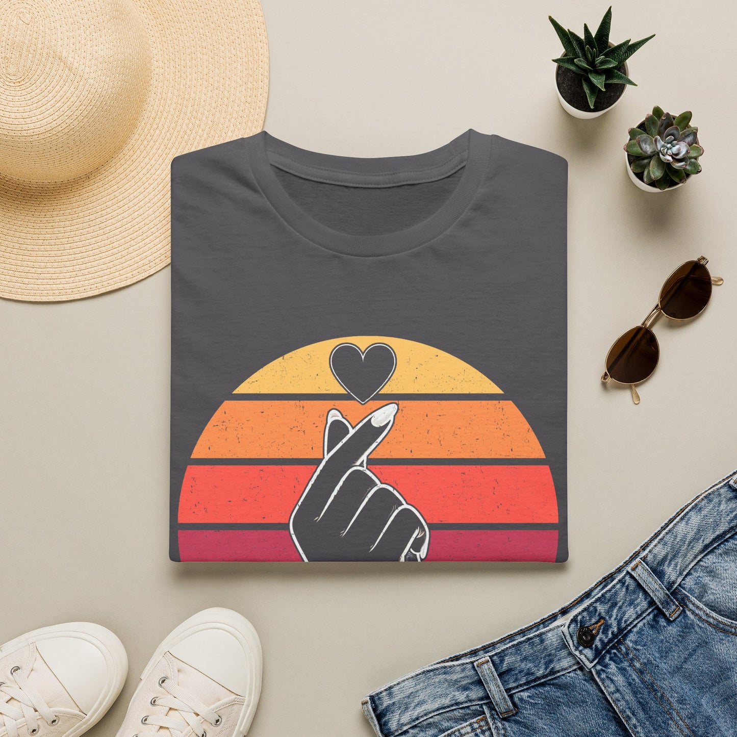 Retro Love Hand Unisex Softstyle T-Shirt - Perfect Gift for Everyday Wear