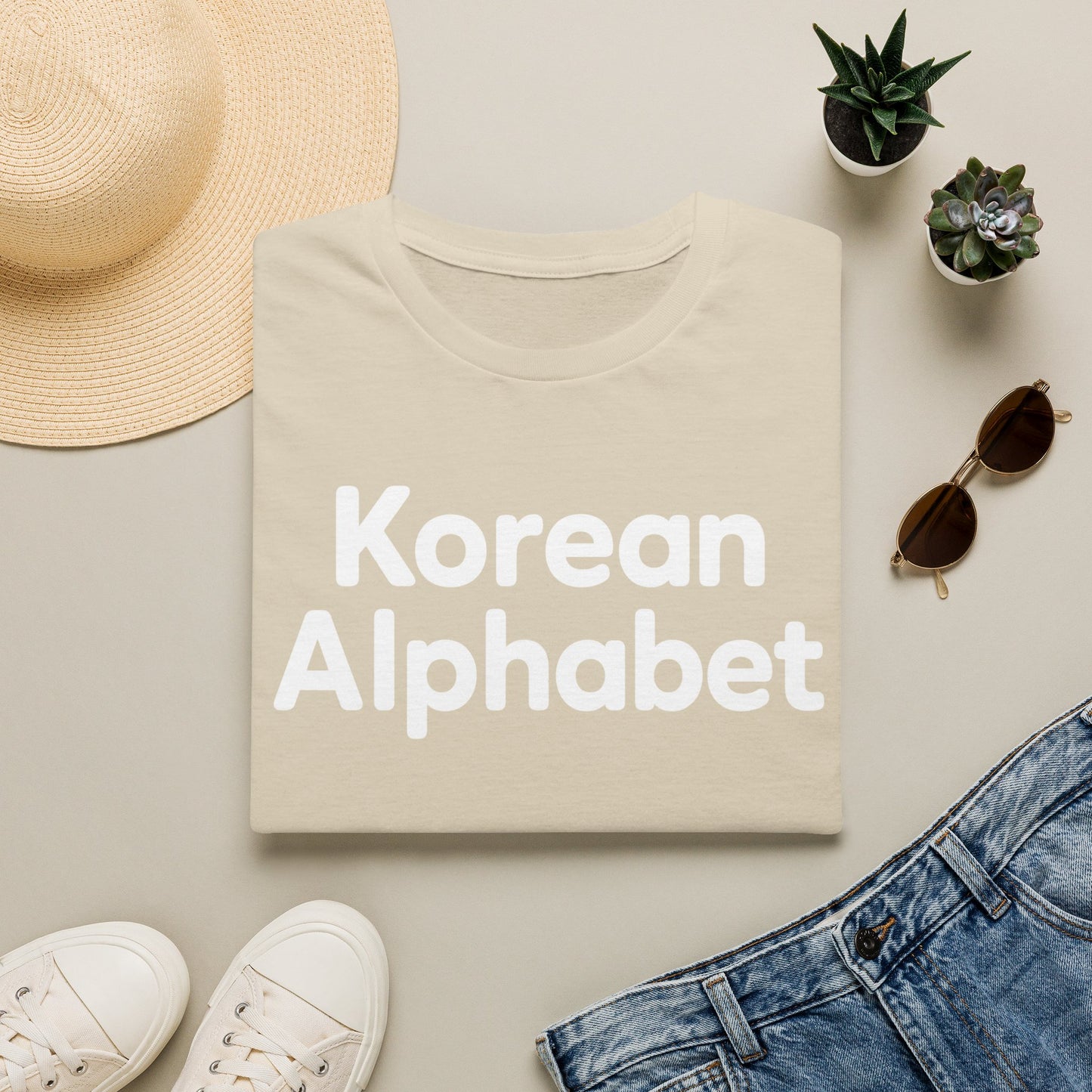 Korean Alphabet T-Shirt — Hangul Learning Graphic Tee