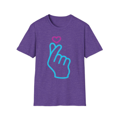 Cute Gesture Graphic T-Shirt, Casual Wear, Gift for Friends, Funny Tee, Birthday Present, Summer Style