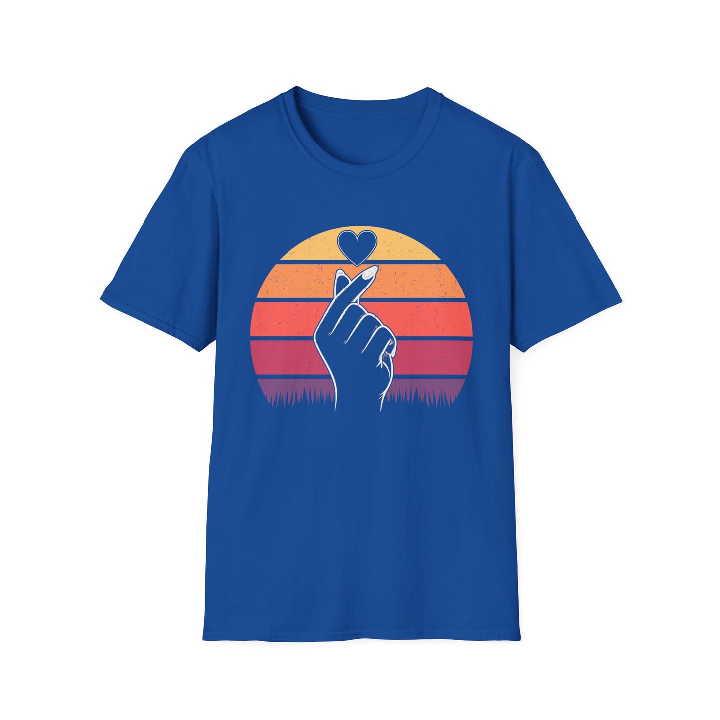 Retro Love Hand Unisex Softstyle T-Shirt - Perfect Gift for Everyday Wear
