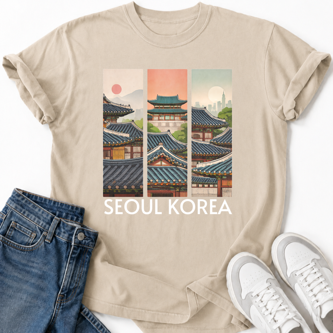 SEOUL KOREA TRADITIONAL T-SHIRT