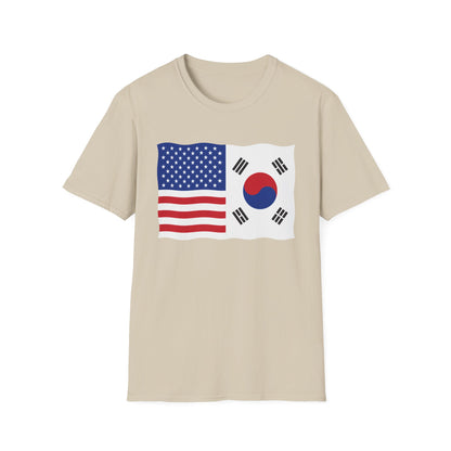 USA South Korea Flag T-Shirt – American & Korean Friendship Tee