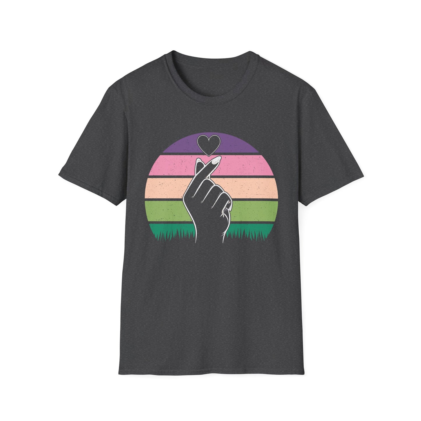 Hand Heart Unisex Softstyle T-Shirt - Love Vibes for Every Occasion