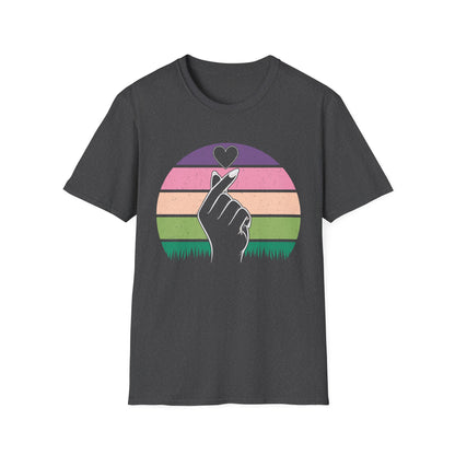 Hand Heart Unisex Softstyle T-Shirt - Love Vibes for Every Occasion