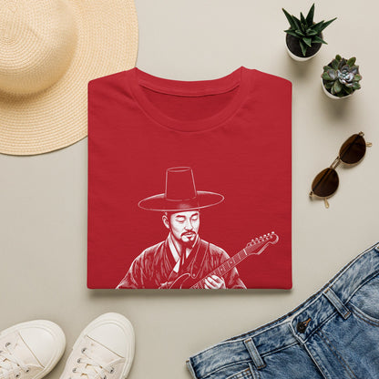 Guitarist in Hanbok T-Shirt — Korean Musician Graphic Tee