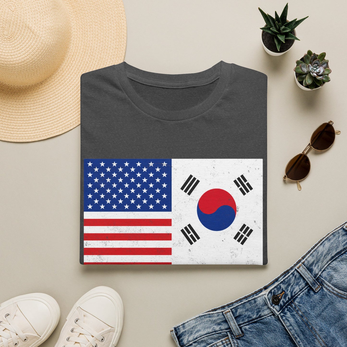 USA & South Korea Flag T-Shirt — "Yes, I'm Both of Them" Patriotic Korean-American Tee