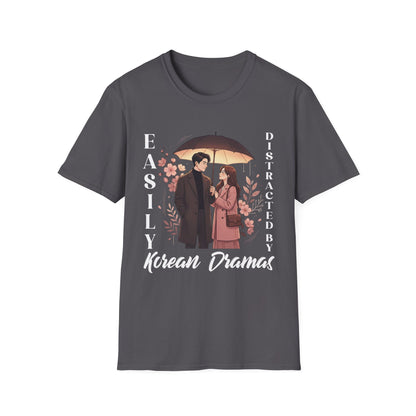 K-Drama Fan T-Shirt – "Easily Distracted by Korean Dramas" Graphic Tee