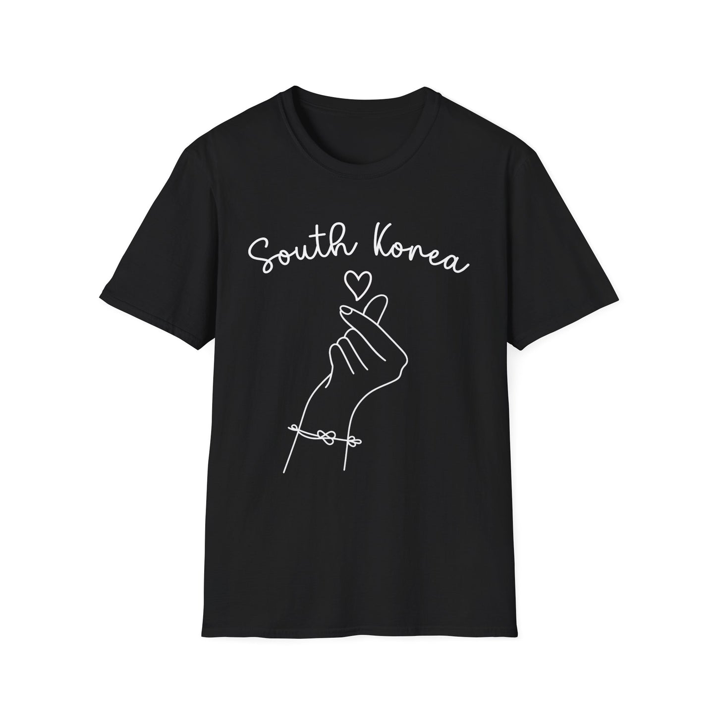 South Korea Love Hand Gesture Unisex Softstyle T-Shirt