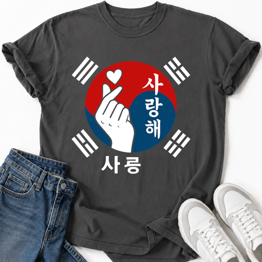 K-POP KOREANISCHE FLAGGE T-SHIRT