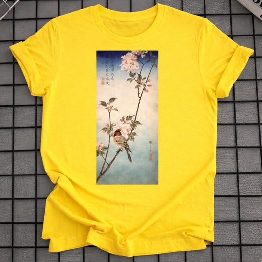 JAPANESE BIRD ART T-SHIRT