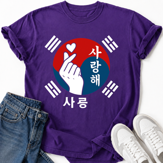 K-POP KOREANISCHE FLAGGE T-SHIRT