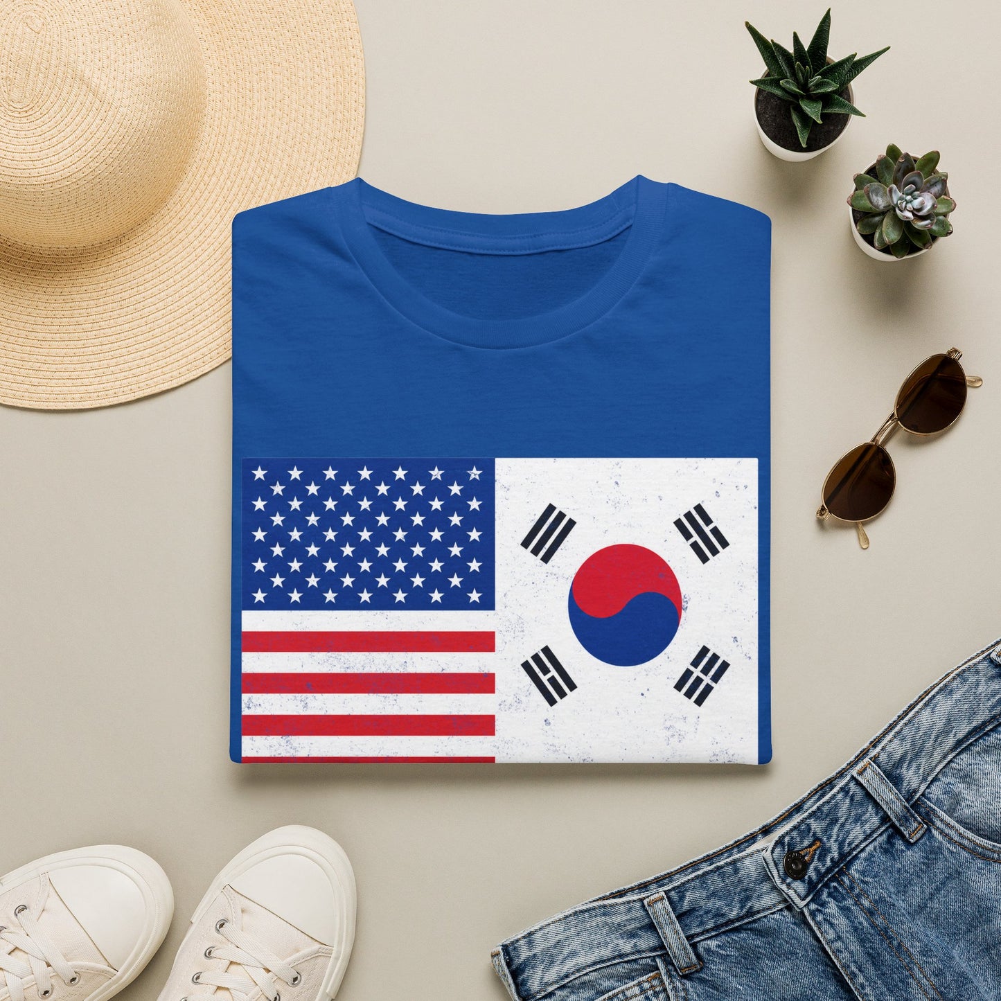 USA & South Korea Flag T-Shirt — "Yes, I'm Both of Them" Patriotic Korean-American Tee