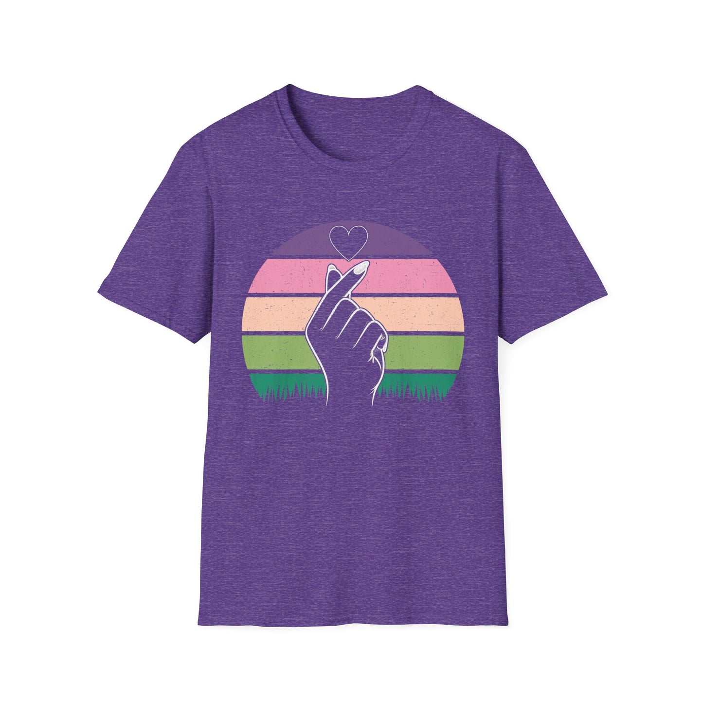 Hand Heart Unisex Softstyle T-Shirt - Love Vibes for Every Occasion