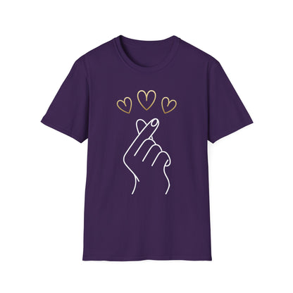 Heartfelt Gesture Unisex Softstyle T-Shirt - Cute Love Design