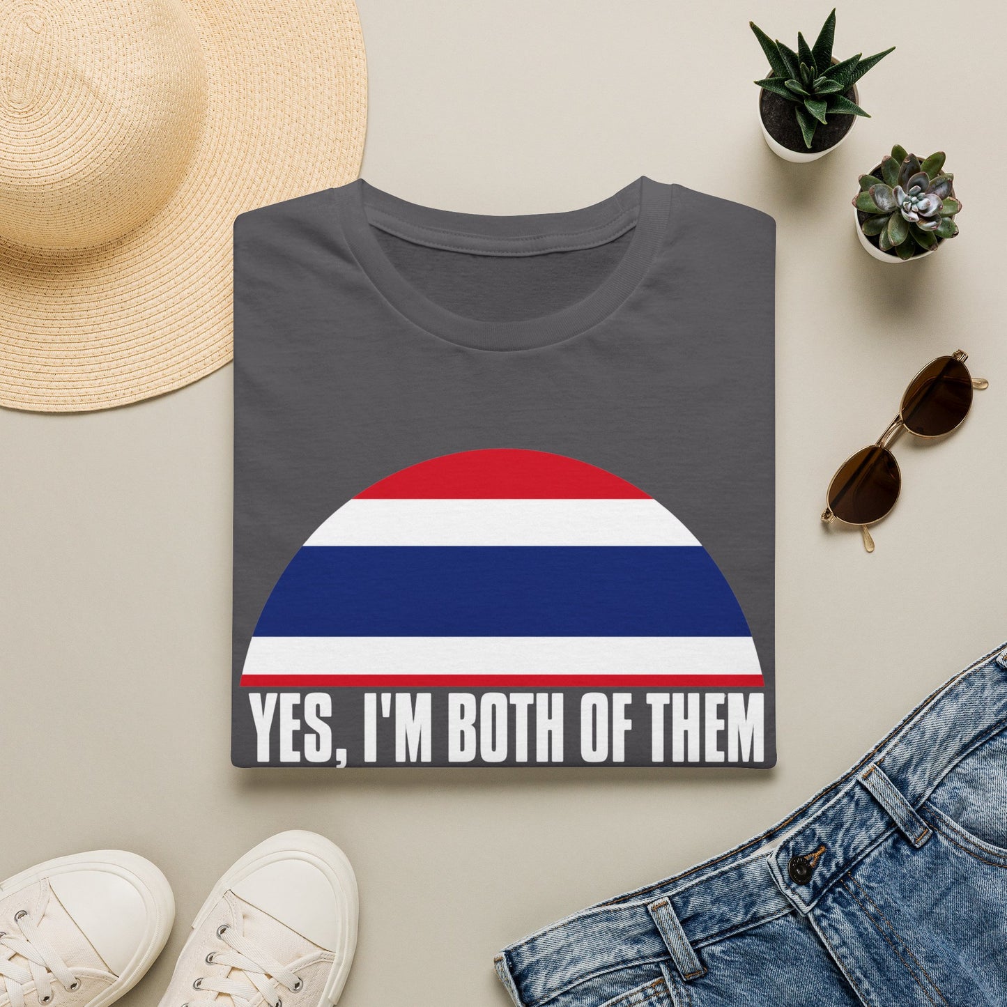 T-Shirt — Yes, I'm Both of Them (Korean-Thai Pride)
