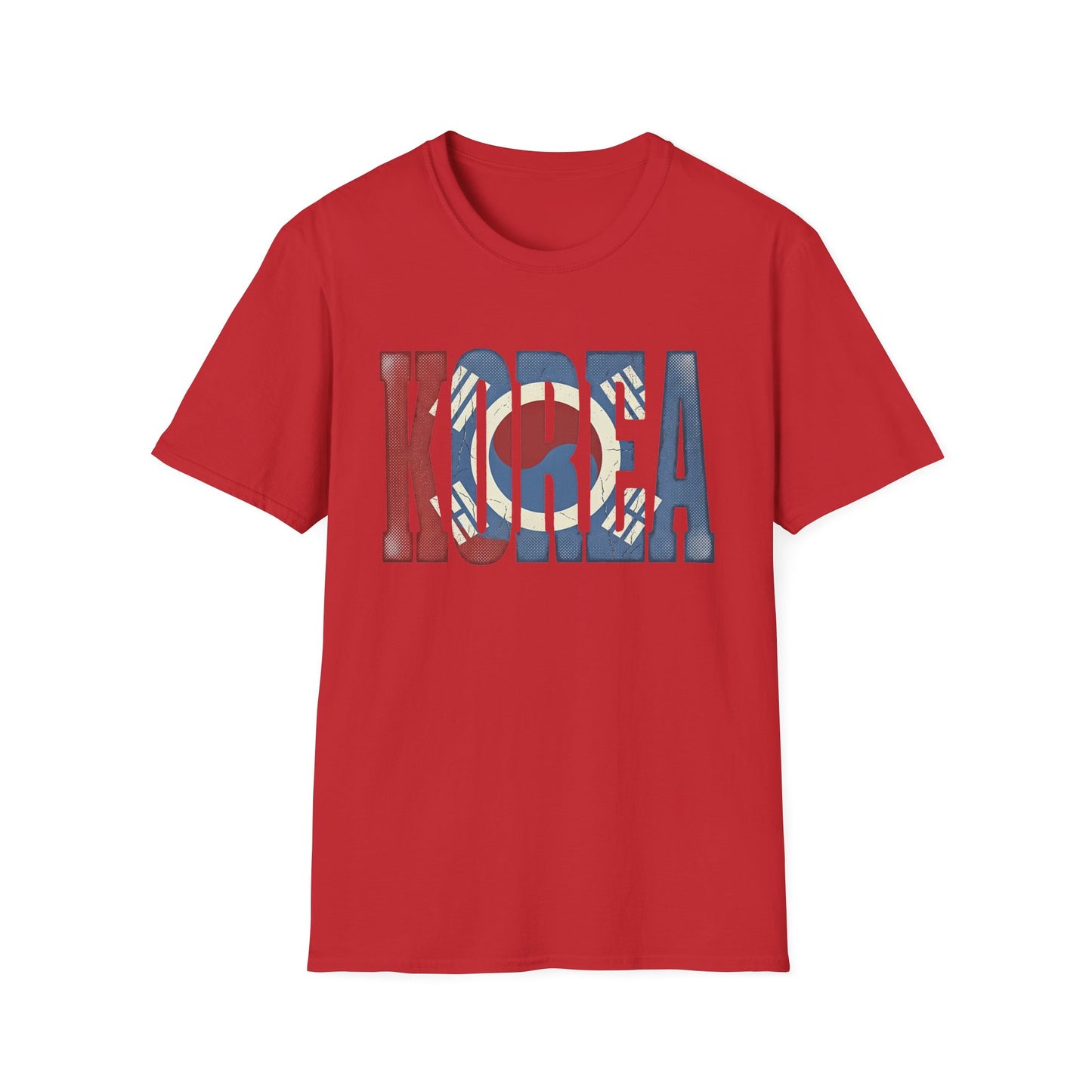 KOREA Flag Graphic T-Shirt — Retro Korean Flag Travel Tee