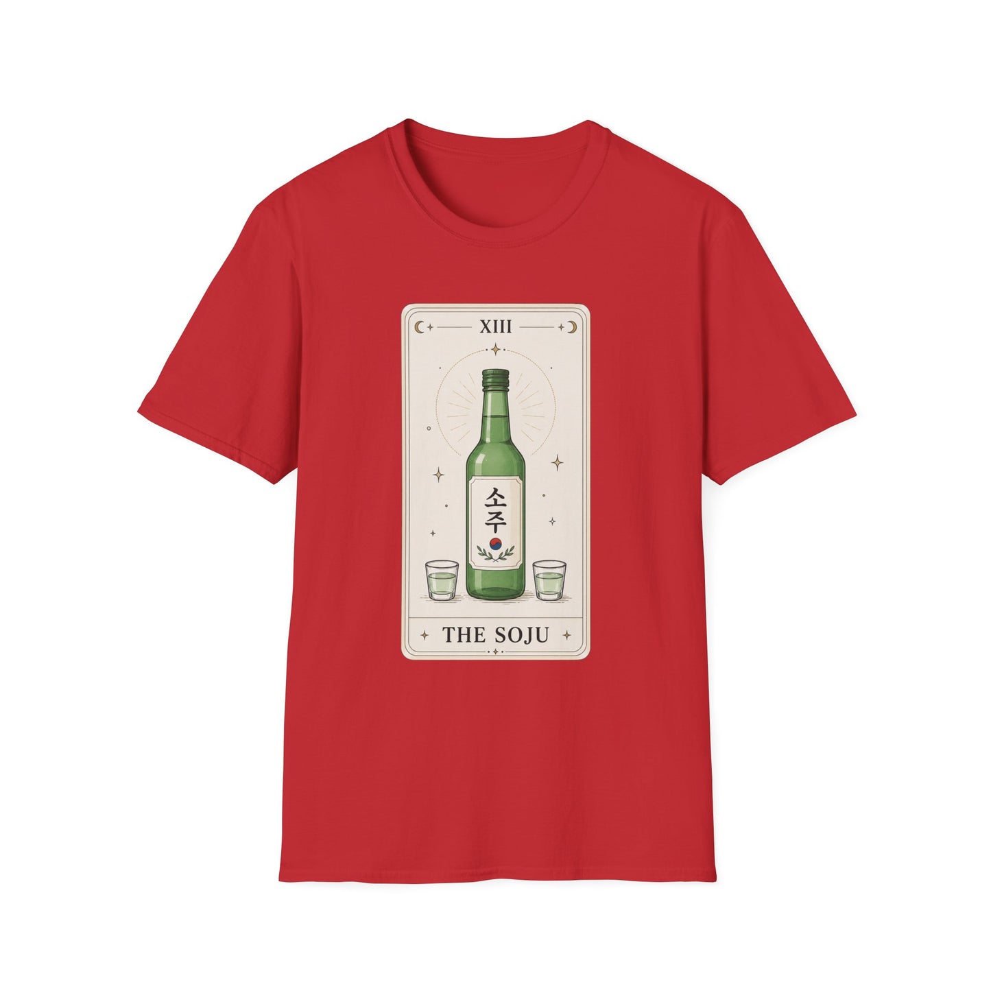 Soju Tarot T-Shirt — Illustrated Bottle 'The Soju' Graphic Tee
