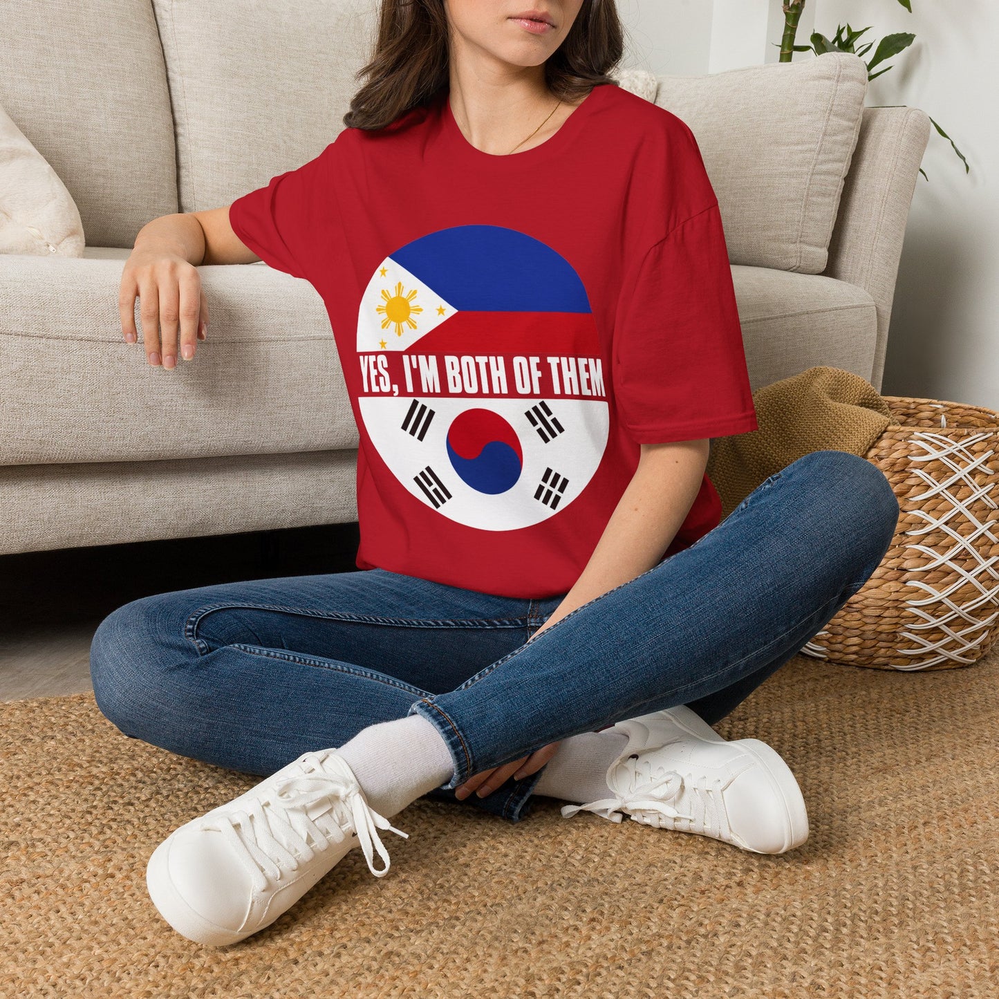 T-Shirt — Yes, I'm Both of Them (Philippines & South Korea)
