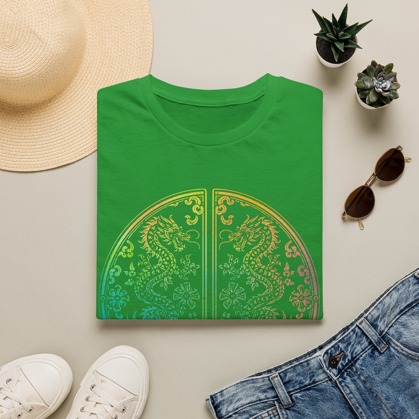 Rainbow Dragon Mandala T-Shirt
