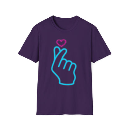 Cute Gesture Graphic T-Shirt, Casual Wear, Gift for Friends, Funny Tee, Birthday Present, Summer Style