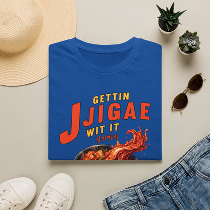 Jjigae T-Shirt — "Gettin Jjigae Wit It" Spicy Korean Stew Graphic Tee