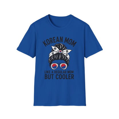 Korean Mom T-Shirt — "Like a Regular Mom But Cooler" Stylish Korean Pride Top
