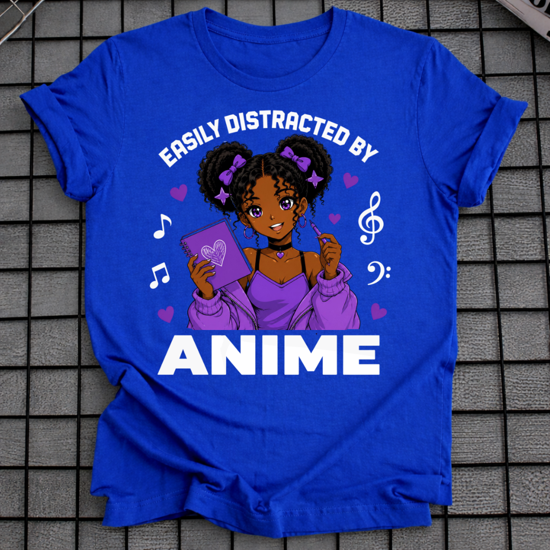 ABGELENKT DURCH ANIME-T-SHIRT