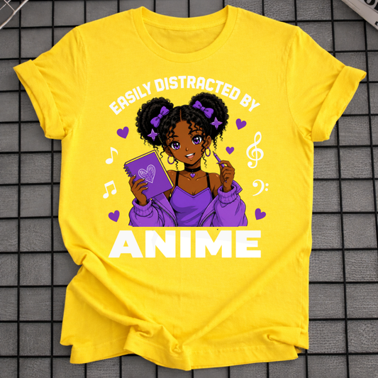 DISTRACTED BY ANIME T-SHIRT