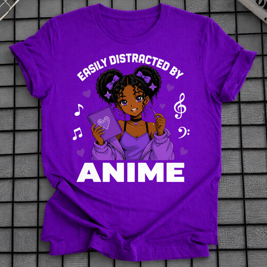 DISTRACTED BY ANIME T-SHIRT