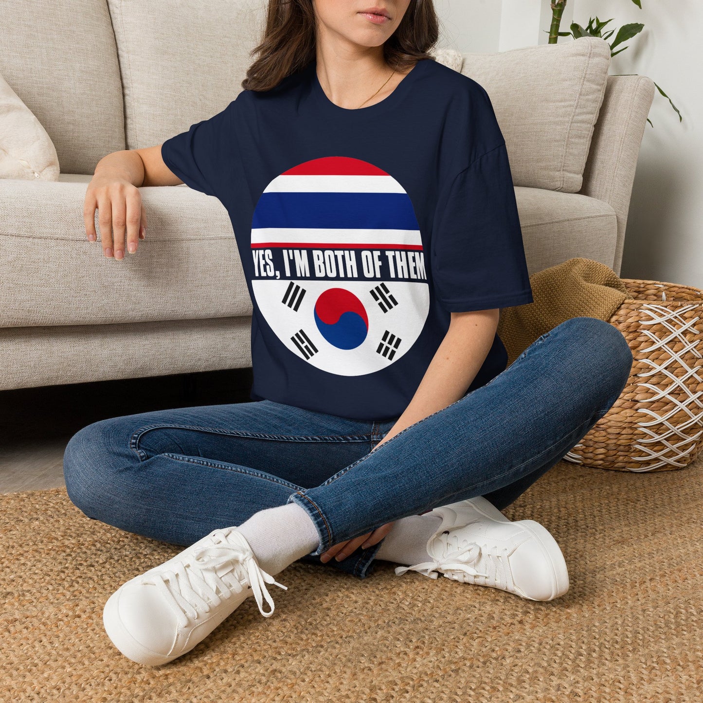T-Shirt — Yes, I'm Both of Them (Korean-Thai Pride)