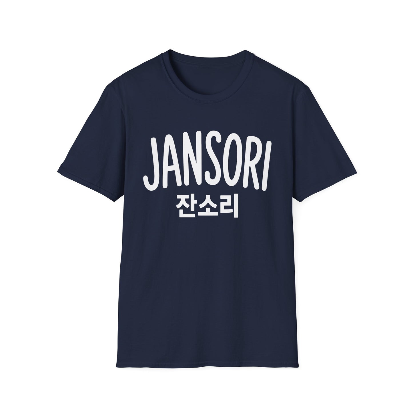 Jansori Graphic T-Shirt — Korean Text Casual Tee