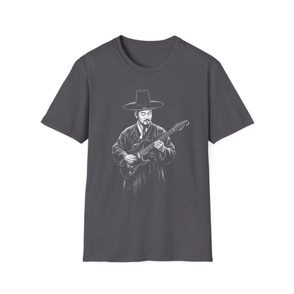 Guitarist in Hanbok T-Shirt — Korean Musician Graphic Tee