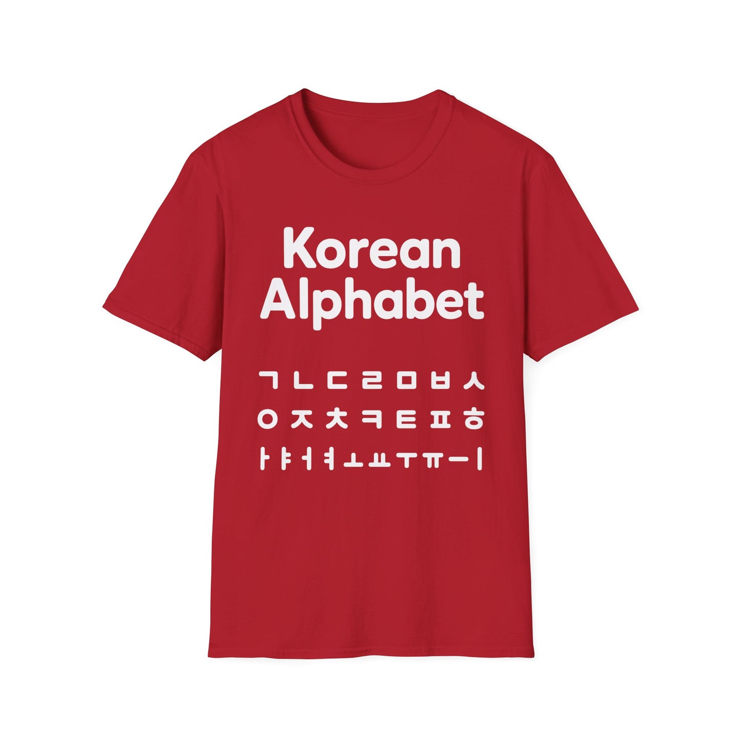 Korean Alphabet T-Shirt — Hangul Learning Graphic Tee