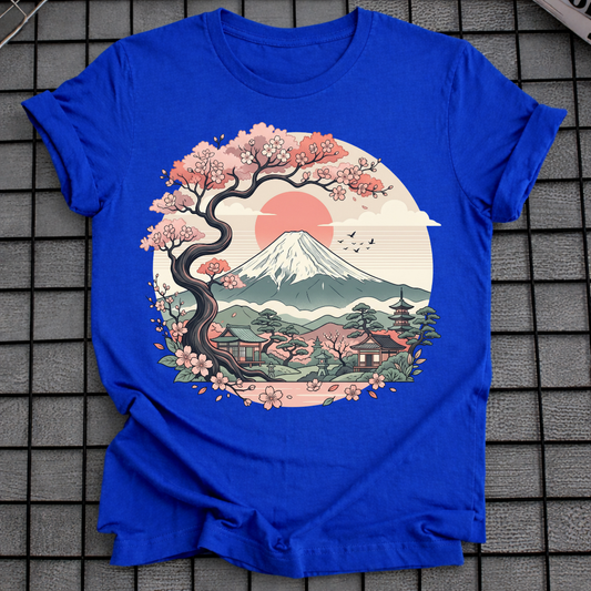 SAKURA FUJI SONNENUNTERGANG T-SHIRT