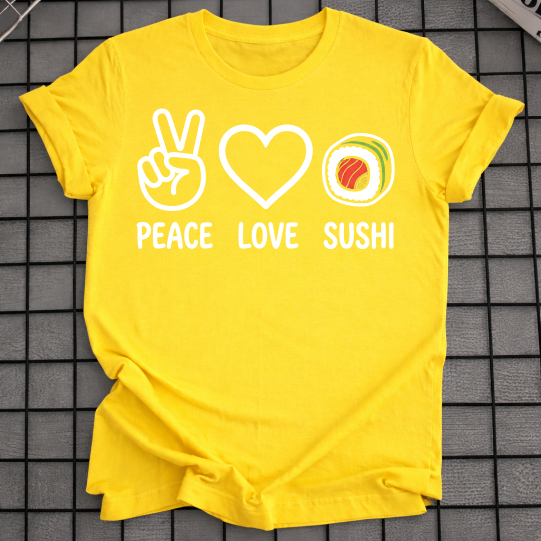 FRIEDE LIEBE SUSHI T-SHIRT
