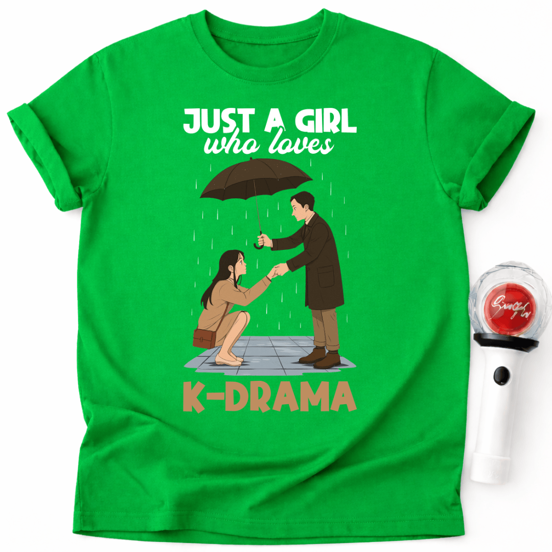 JUST A GIRL WHO LOVES K-DRAMA T-SHIRT