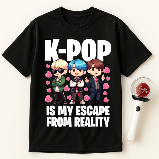 K-POP IS MY ESCAPE FROM REALITY UNISEX T-SHIRT