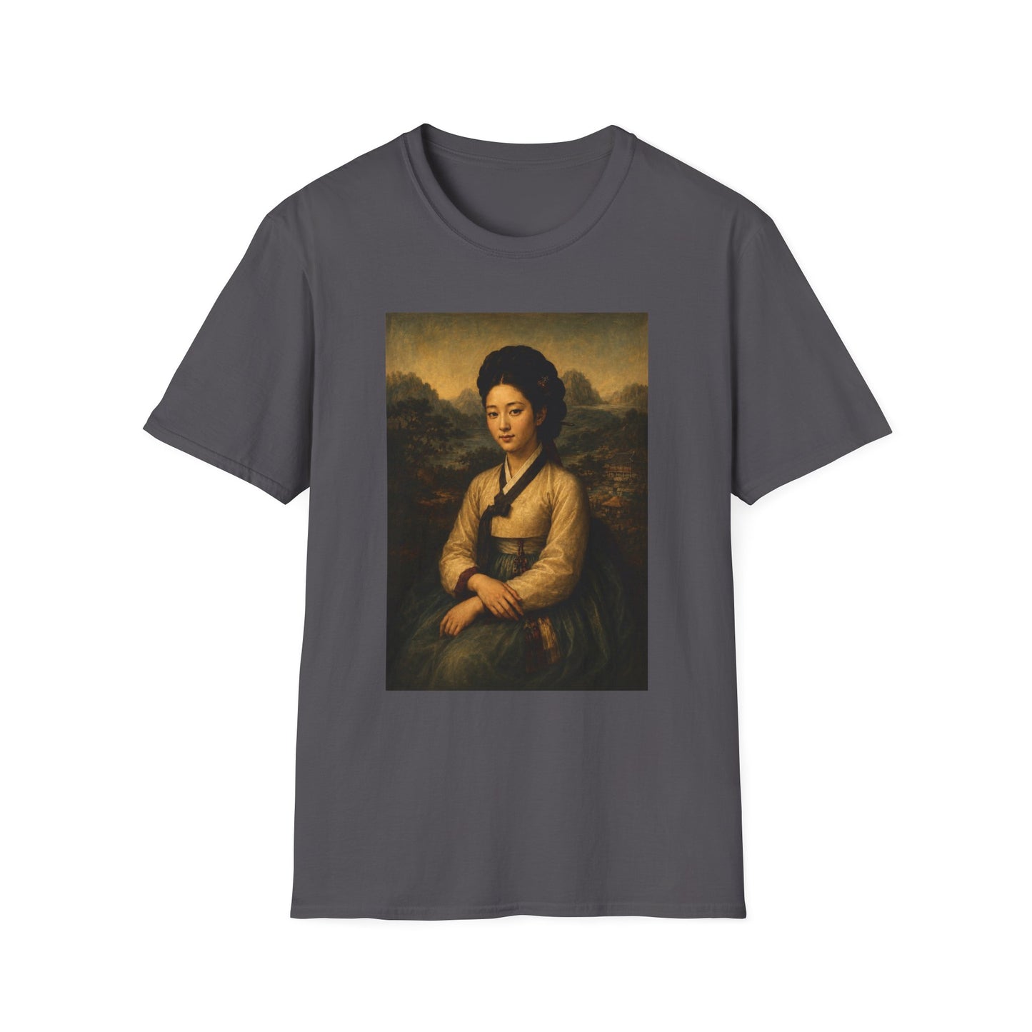 Portrait Tee — Vintage Asian Woman Oil Painting Graphic T-Shirt