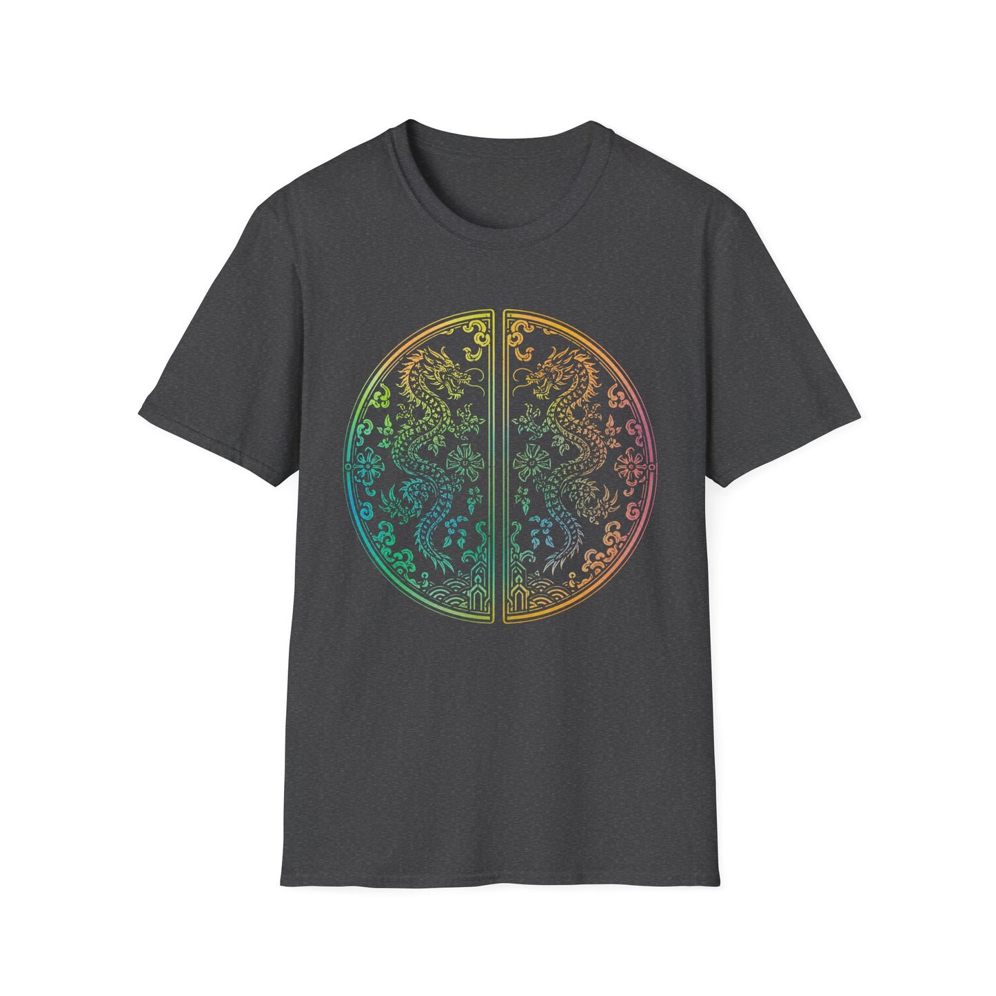 Rainbow Dragon Mandala T-Shirt