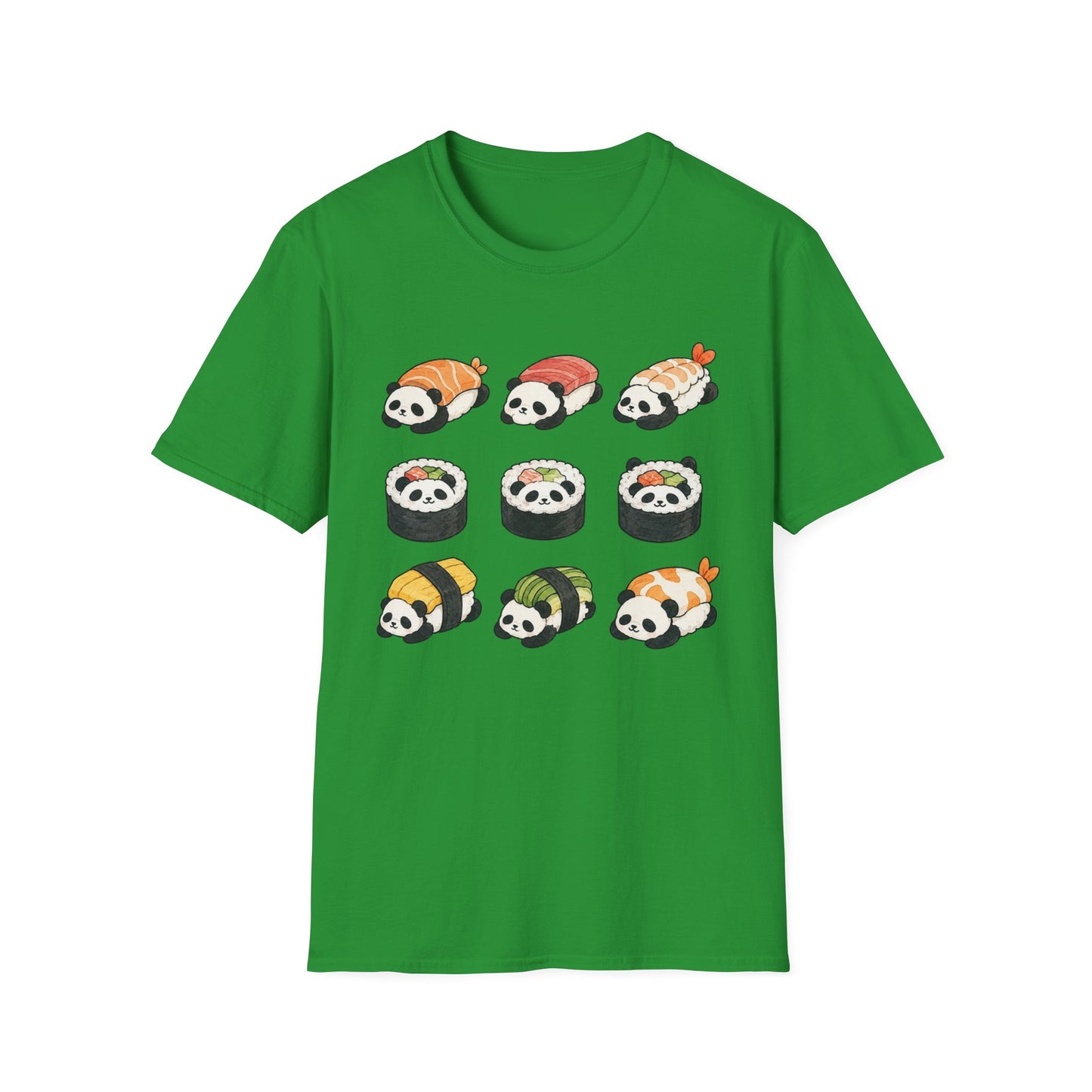 Sushi Panda T-Shirt — Cute Kawaii Sushi Roll Pandas Graphic Tee