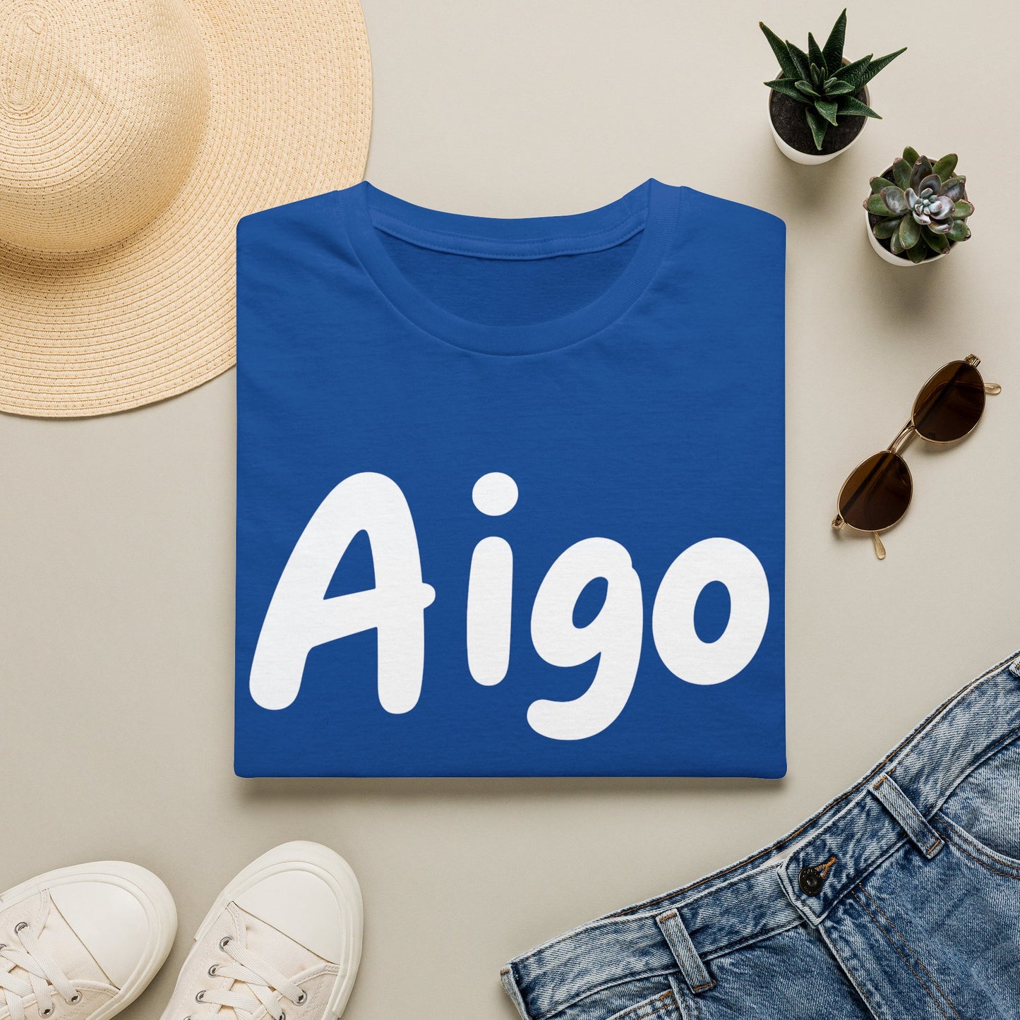 Aigo Korean Phrase T-Shirt — Cute Hangul Graphic Tee