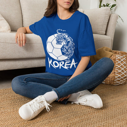 Korea Tiger Soccer T-Shirt — Bold KOREA Football Graphic Tee