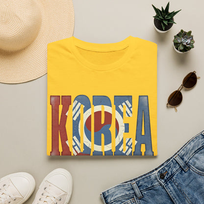 KOREA Flag Graphic T-Shirt — Retro Korean Flag Travel Tee