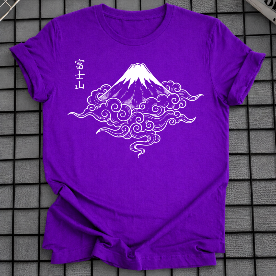 JAPANESE KANJI FUJI MOUNTAIN T-SHIRT