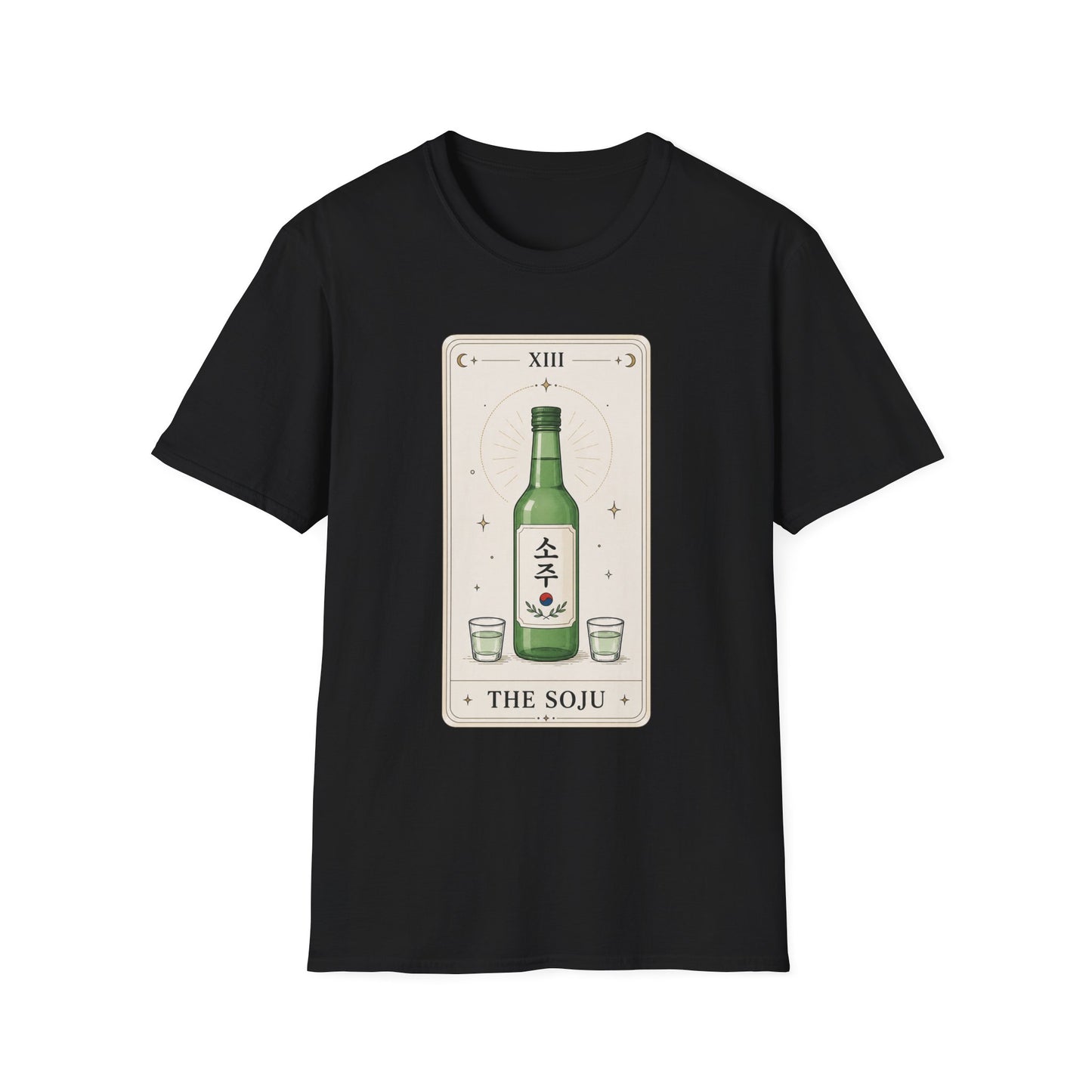 Soju Tarot T-Shirt — Illustrated Bottle 'The Soju' Graphic Tee