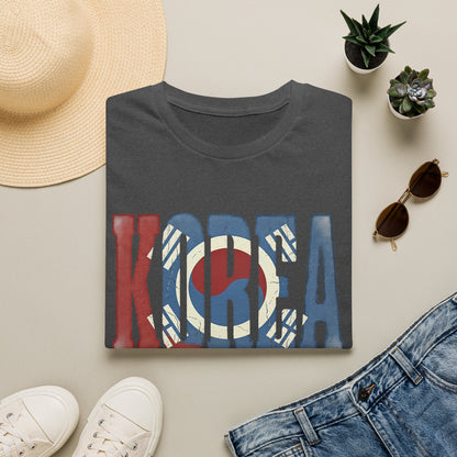 KOREA Flag Graphic T-Shirt — Retro Korean Flag Travel Tee