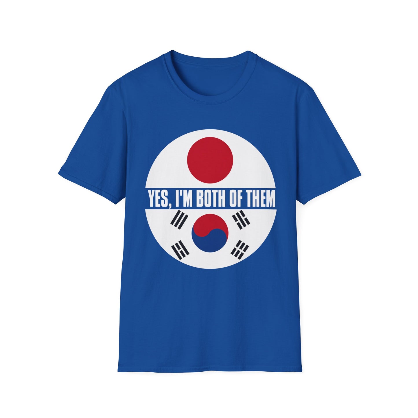 T-Shirt — "Yes, I'm Both of Them" Japan & Korea Flag Pride Tee