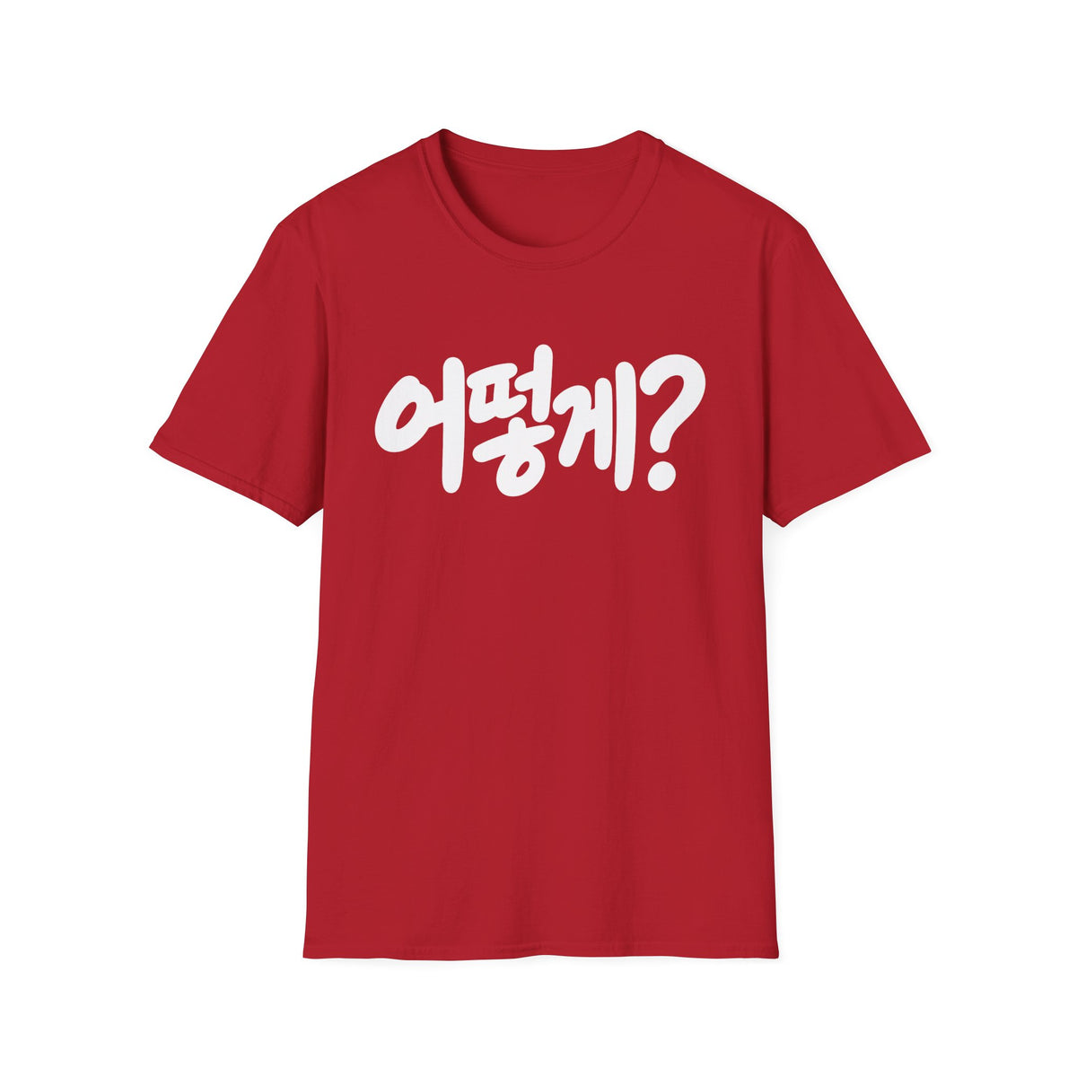 Korean Phrase Tee — "어떻게?" Graphic T-Shirt