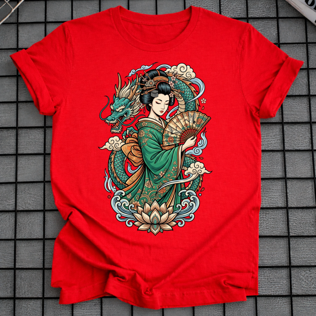 GEISHA & DRAGON T-SHIRT
